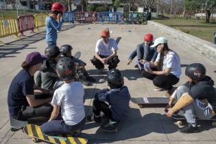 Actividades en la plaza Casavalle en el marco del Plan ABC + Deporte y Cultura