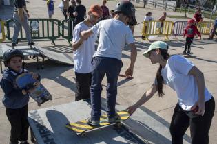 Actividades en la plaza Casavalle en el marco del Plan ABC + Deporte y Cultura