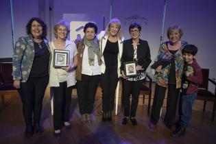 Declaración de Ciudadanas Ilustres a Circe Maia, Mabel Simois y Graciela Sapriza en la sala Delmira Agustini