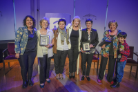 Declaración de Ciudadanas Ilustres a Circe Maia, Mabel Simois y Graciela Sapriza en la sala Delmira Agustini
