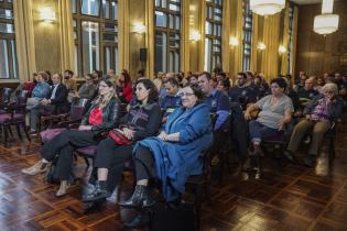 Acto de entrega de llaves a la cooperativa de viviendas HAMABI