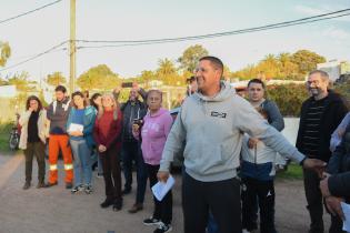 Recorrida por áreas liberadas en el barrio Bajo Valencia