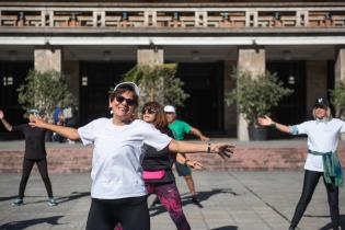 Actividad en la explanada en el marco del día mundial de la hipertensión 