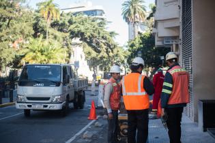 Obras en la calle Rincòn en el marco del programa Late Ciudad Vieja