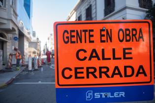 Obras en la calle Rincòn en el marco del programa Late Ciudad Vieja