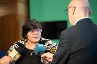 Rueda de prensa de Virginia Cardozo - Intendencia de Montevideo autoriza a comercializar agua embotellada proveniente de otros departamentos Rueda de prensa de Virginia Cardozo - Intendencia de Montevideo autoriza a comercializar agua embotellada proveniente de otros departamentos