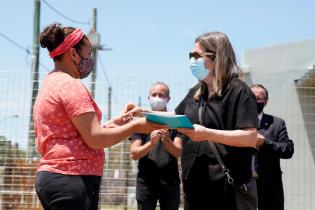 Inauguración de viviendas de Brazos Unidos