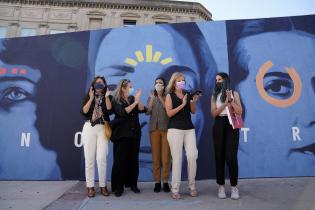 Inauguración de intervención artística en el Teatro Solís