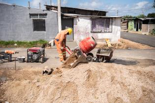 Avance de obras viales en barrio Marconi por Plan ABC Avance de obras viales en barrio Marconi por Plan ABC
