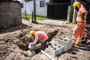 Avance de obras viales en barrio Marconi por Plan ABC