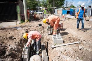 Avance de obras viales en barrio Marconi por Plan ABC