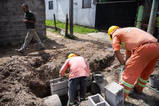 Avance de obras viales en barrio Marconi por Plan ABC