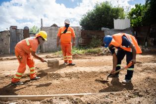 Avance de obras viales en barrio Marconi por Plan ABC Avance de obras viales en barrio Marconi por Plan ABC