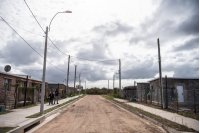 Entrega de viviendas en el barrio Cauceglia