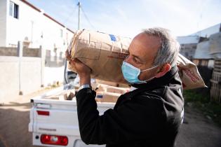 Entrega de alimentos a Red de ollas populares en el marco del Plan ABC