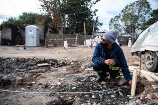 Trabajos de recuperación de finca incendiada en el marco del Programa ABC Oportunidad Trabajo