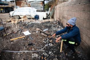 Trabajos de recuperación de finca incendiada en el marco del Programa ABC Oportunidad Trabajo