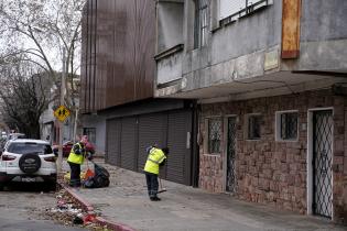 Cuadrilla del Programa ABC Trabajo en las inmediaciones del MAM