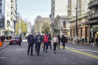 Paseo peatonal en Av. 18 de Julio