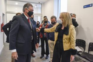 La Intendenta junto al ministro Fernando Mattos en la Uam La Intendenta junto al ministro Fernando Mattos en la Uam