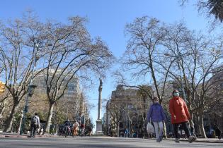 Paseo peatonal en Av. 18 de Julio