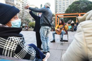 Paseo peatonal en Av. 18 de Julio