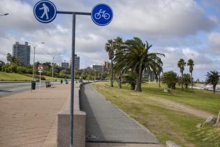 Bicicircuito Montevideo. Bicisenda Rambla Gandhi