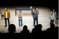 Función de la Comedia Nacional en la reapertura del Teatro Solís