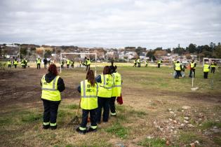 Actividades de limpieza en asentamiento 40 Semanas en el marco del Plan Laboral ABC