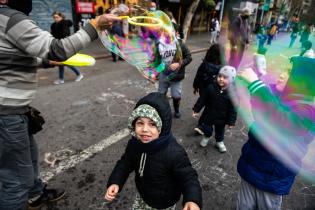 Día de la Niñez en Paseo peatonal Av. 18 de Julio