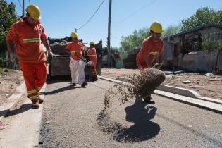 Asfaltado en barrio Las Cabañitas 