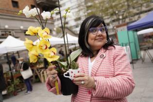 Inauguración de la Feria de la Primavera en la explanada de la Intendencia de Montevideo