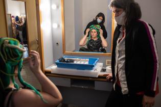 Camarines antes del ensayo general de Euforia de los derrotados en el Teatro Solís, 23 de setiembre de 2021 Camarines antes del ensayo general de Euforia de los derrotados en el Teatro Solís, 23 de setiembre de 2021