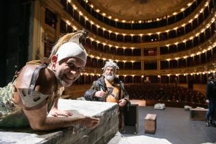 Previa del ensayo general de Euforia de los derrotados en el Teatro Solís, 23 de setiembre de 2021