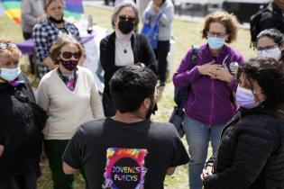 Intervención de Comuna Mujer 17 en la Terminal de Ómnibus del Cerro