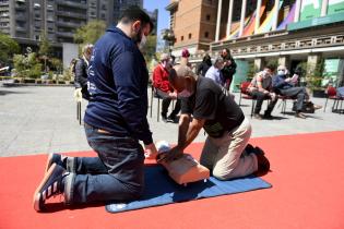  Actividades en la explanada de la Intendencia de Montevideo en el marco de la Semana del Corazón