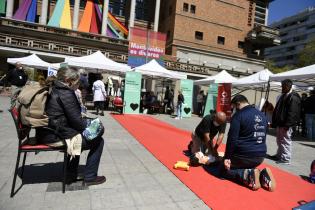  Actividades en la explanada de la Intendencia de Montevideo en el marco de la Semana del Corazón