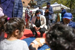  Actividades en la explanada de la Intendencia de Montevideo en el marco de la Semana del Corazón