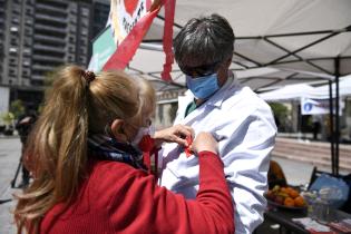  Actividades en la explanada de la Intendencia de Montevideo en el marco de la Semana del Corazón