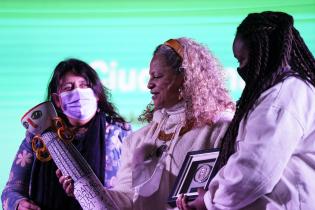 Declaración de Ciudadana Ilustre a Susana Andrade en Plaza Las Pioneras Declaración de Ciudadana Ilustre a Susana Andrade en Plaza Las Pioneras