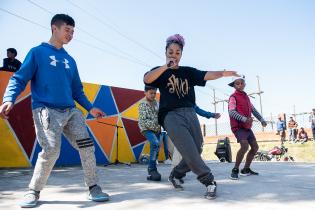 Encuentro de freestyle en el Municipio E