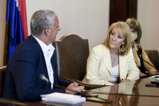  Reunión de la Intendenta Carolina Cosse con el Secretario de Derechos Humanos del Ministerio de Justicia y Derechos Humanos Horacio César Pietragalla Corti