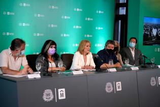 Conferencia de prensa sobre Montevideo amiga del fútbol