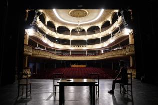 Presentación de la Comedia Nacional en el Teatro Florencio Sánchez de Paysandú 