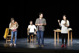 Presentación de la Comedia Nacional en el Teatro Florencio Sánchez de Paysandú 