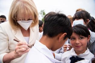 Inauguración de obras del Presupuesto Participativo en las escuelas Nº 343 - 263 y Jardín 220