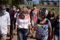 Recorrida por barrio El Tobogán en el marco del Plan ABC