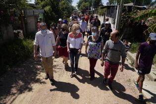 Recorrida por barrio El Tobogán en el marco del Plan ABC