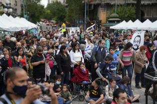 Cierre de la feria Montevideo Sin Barreras en la Plaza Independencia