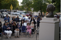 Inauguracion de busto en plazoleta Anita Garibaldi
